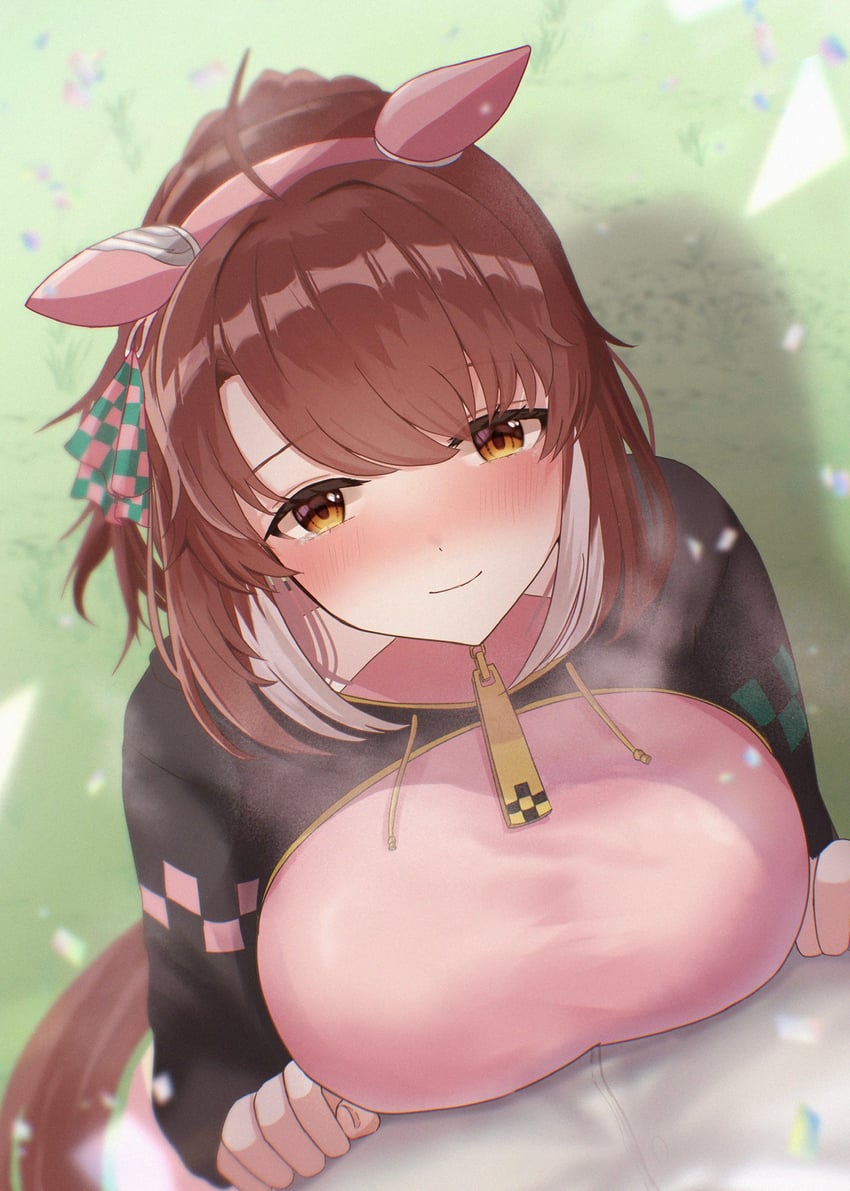 trainer and dantsu flame (umamusume) drawn by kaniitama