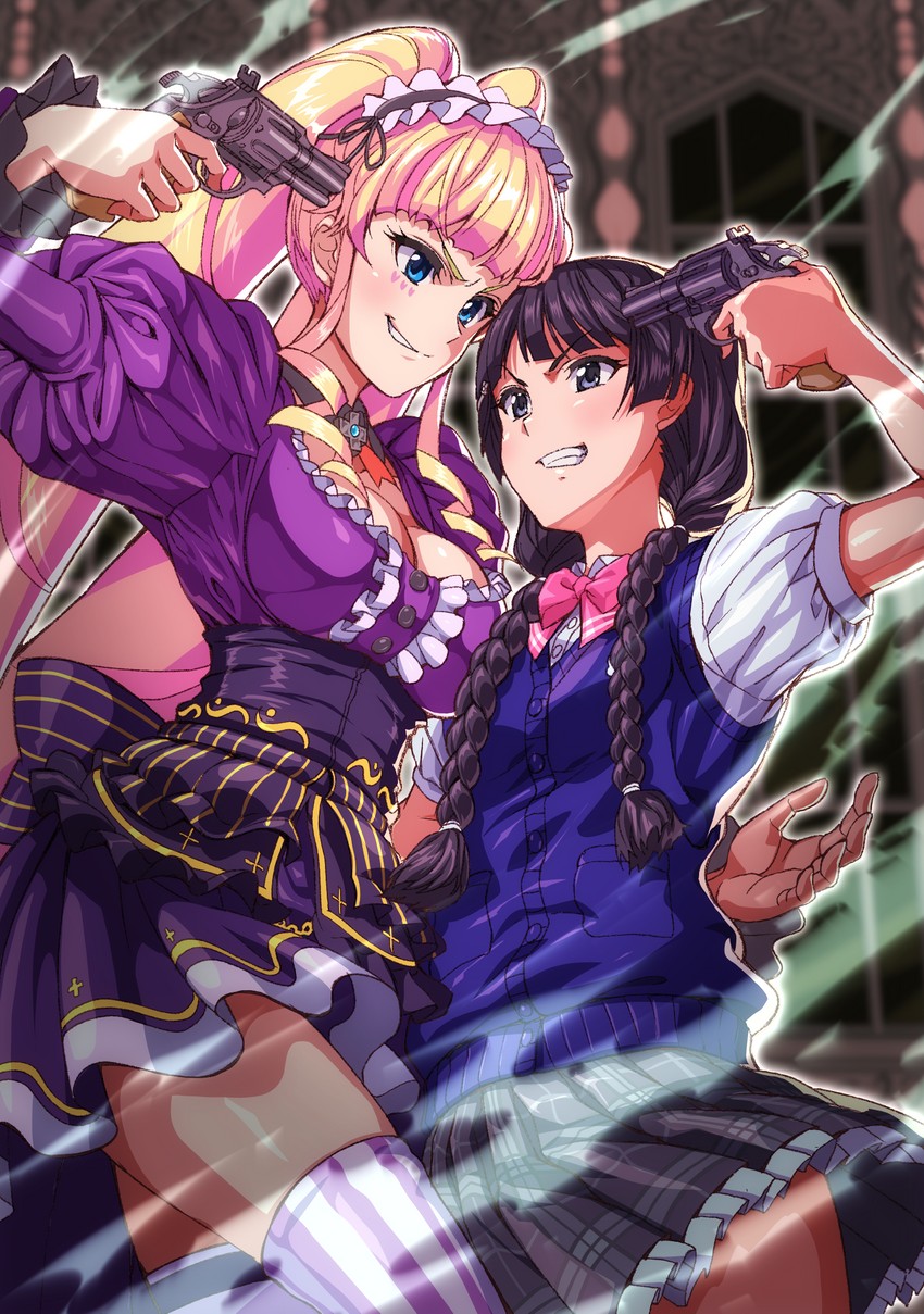 tsukino mito and deep web underground (nijisanji and 1 more) drawn by g-tetsu