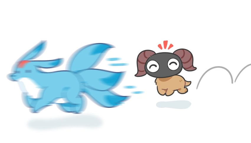 carbuncle and yan (final fantasy and 1 more) drawn by fenrishion