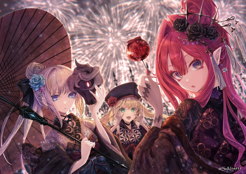 artoria pendragon, baobhan sith, morgan le fay, and artoria caster (fate and 1 more) drawn by death-point