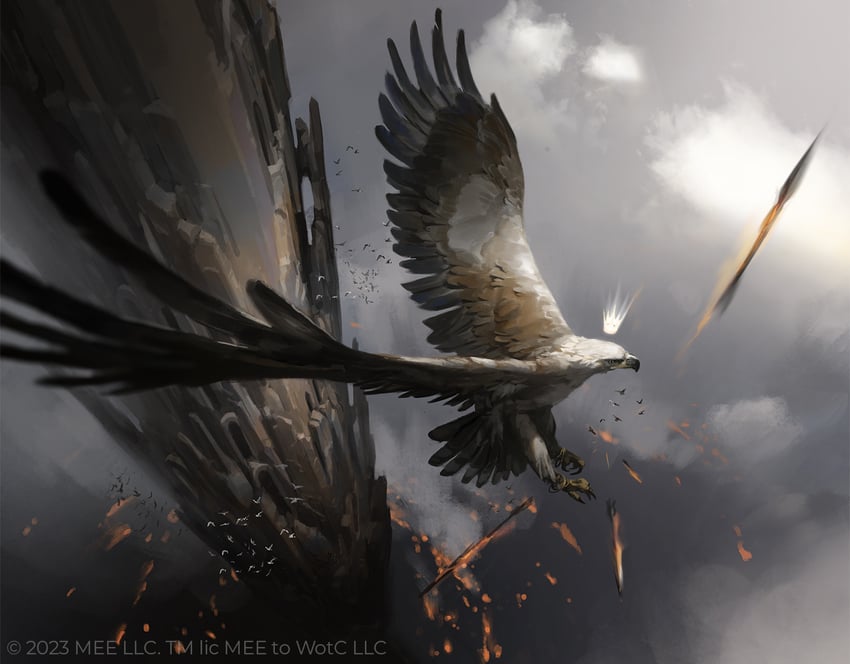 gwaihir (magic: the gathering and 2 more) drawn by axelsauerwald