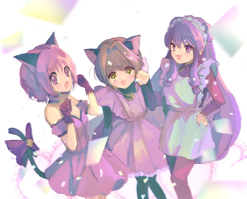kinomoto sakura, shampoo, momomiya ichigo, and mew ichigo (cardcaptor sakura and 2 more) drawn by nakama_damon