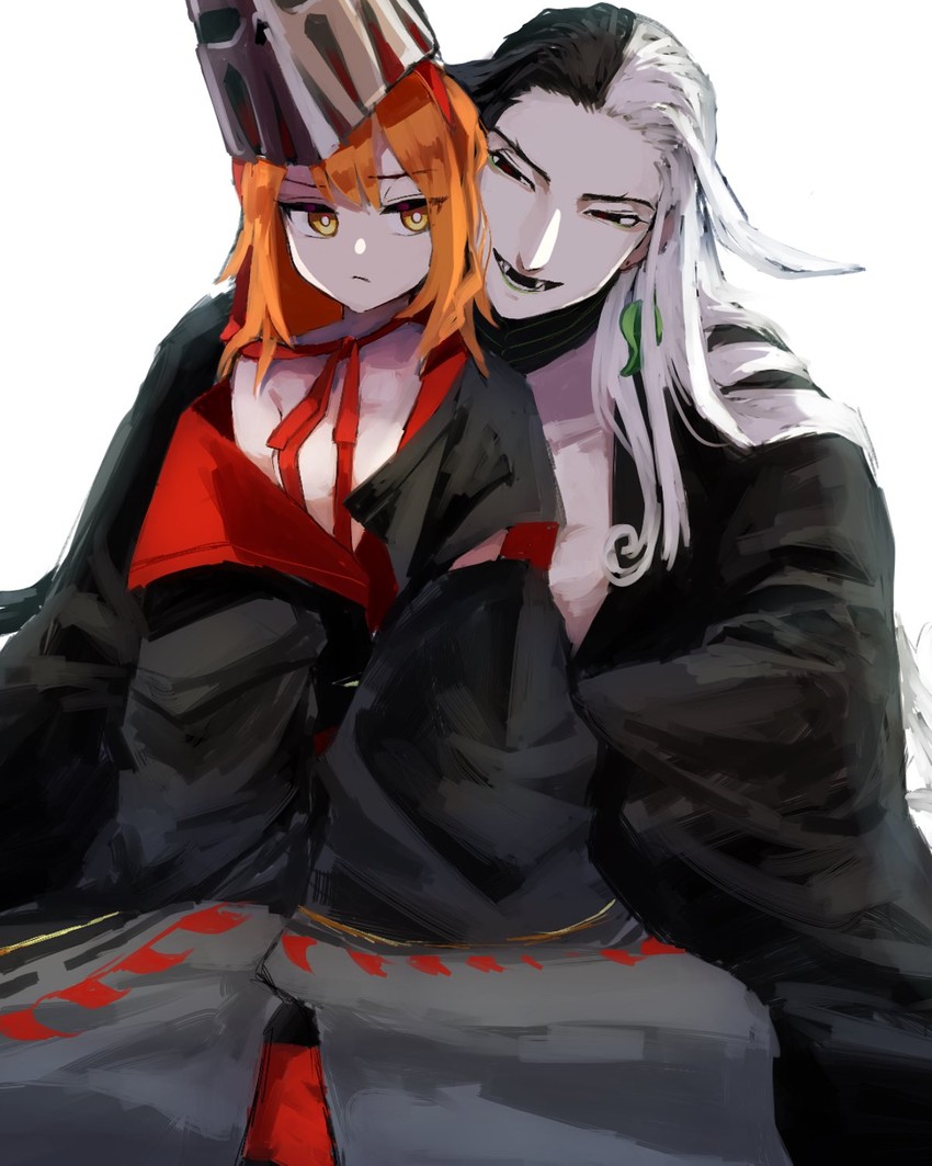 fujimaru ritsuka and ashiya douman (fate and 1 more) drawn by piyo_(hapitannkobu)