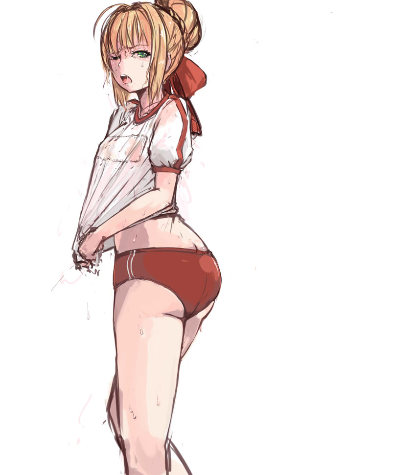 artoria pendragon, saber, and nero claudius (fate and 1 more) drawn by panties_(pantsu-pirate)