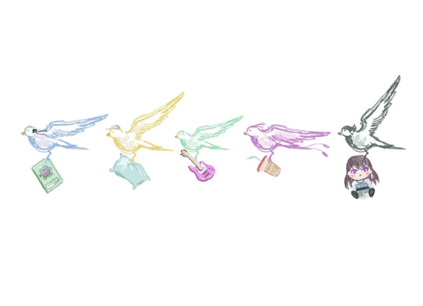 togawa sakiko, shiina taki, wakaba mutsumi, yahata umiri, misumi uika, and 2 more (bang dream! and 1 more) drawn by dogbrooo