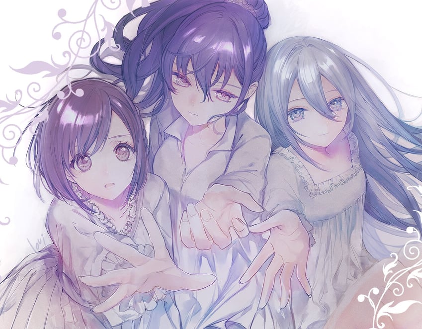 asahina mafuyu, shinonome ena, and yoisaki kanade (project sekai) drawn by rrmm8_2q