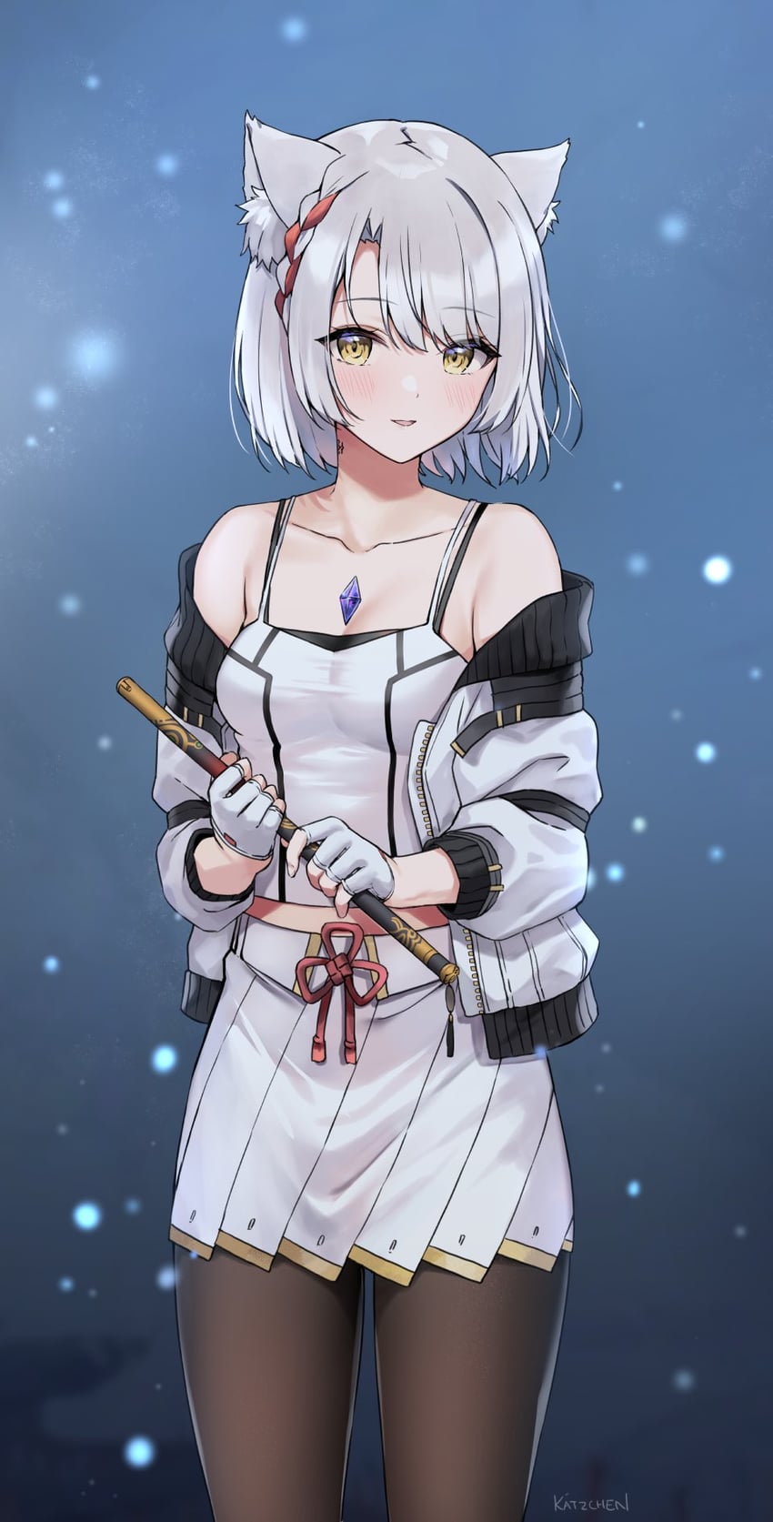 mio (xenoblade chronicles and 1 more) drawn by kaetzchen