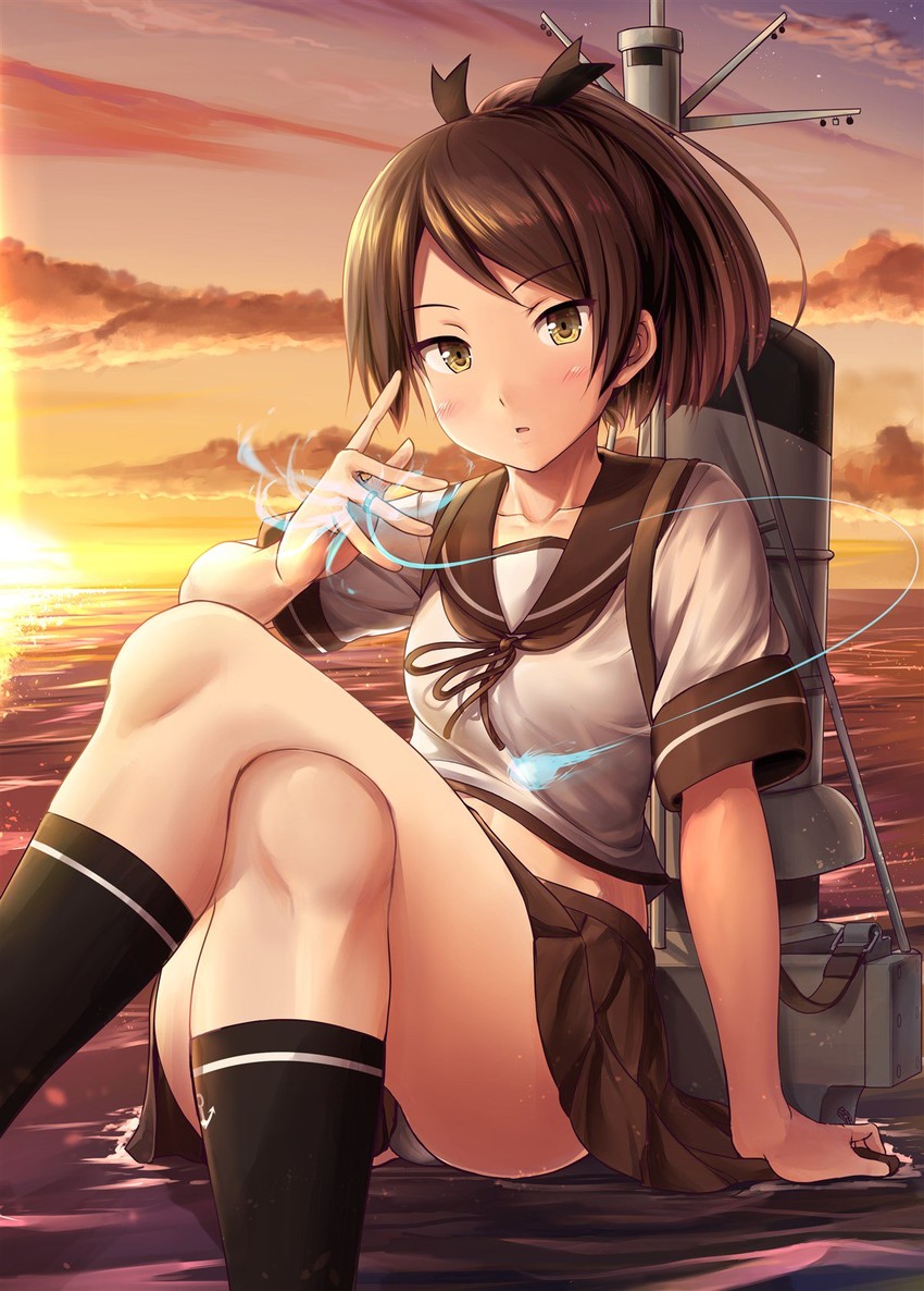 shikinami (kantai collection) drawn by ichikawa_feesu