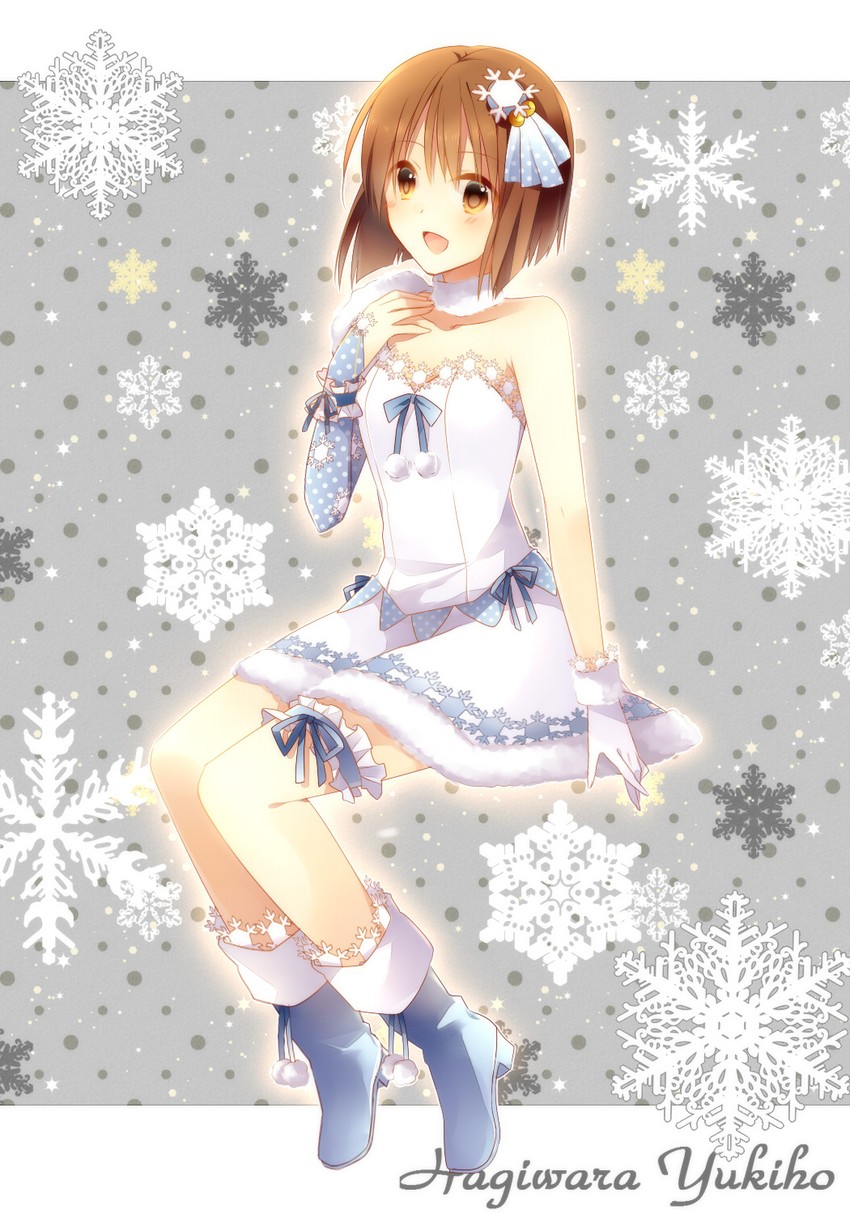 hagiwara yukiho (idolmaster and 1 more) drawn by konase_(non_stop!)