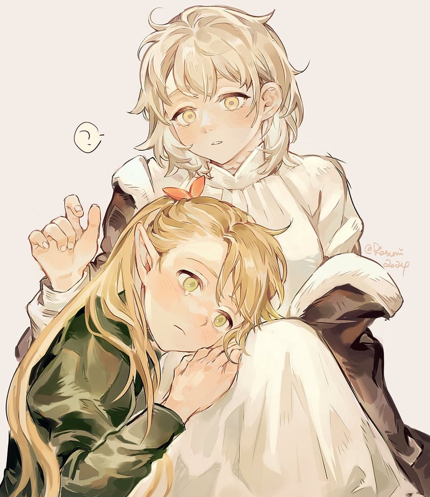 marcille donato and falin touden (dungeon meshi) drawn by kasumi007