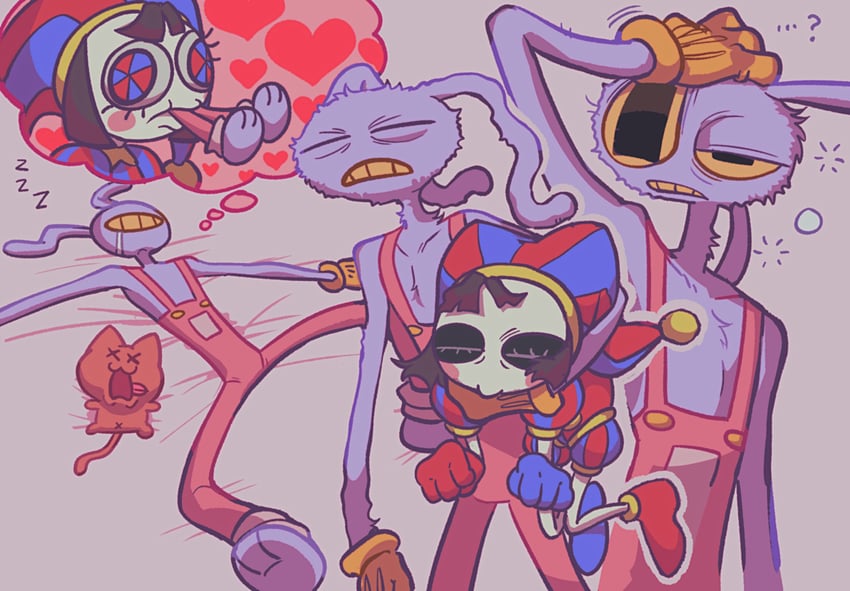 pomni and jax (the amazing digital circus) drawn by otelli