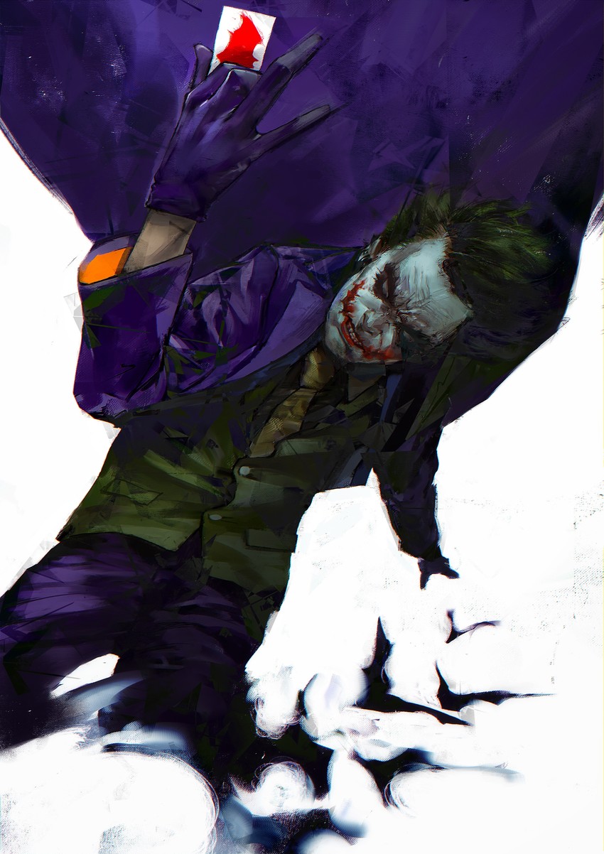 joker and heath ledger (dc comics and 2 more) drawn by atmosgear