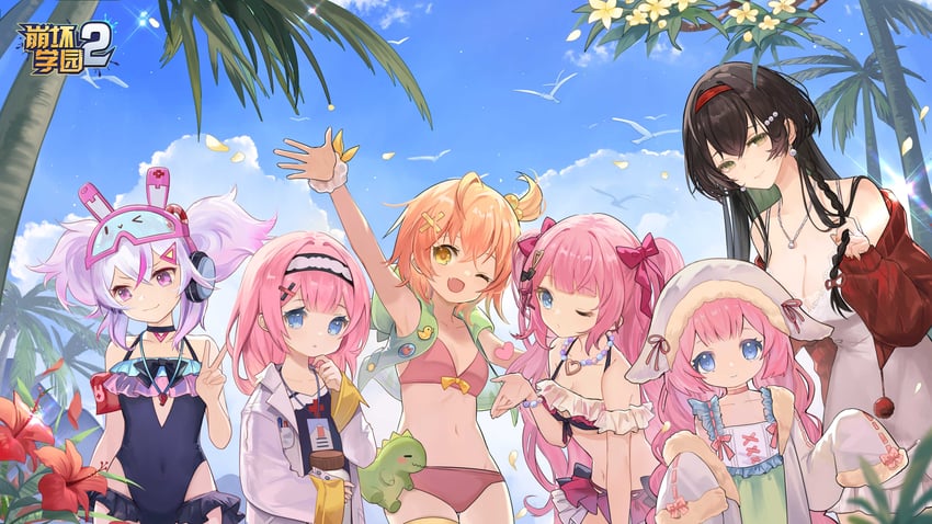 tiara starlumos, rie cute, kurone, himari, rie care, and 1 more (honkai and 1 more)