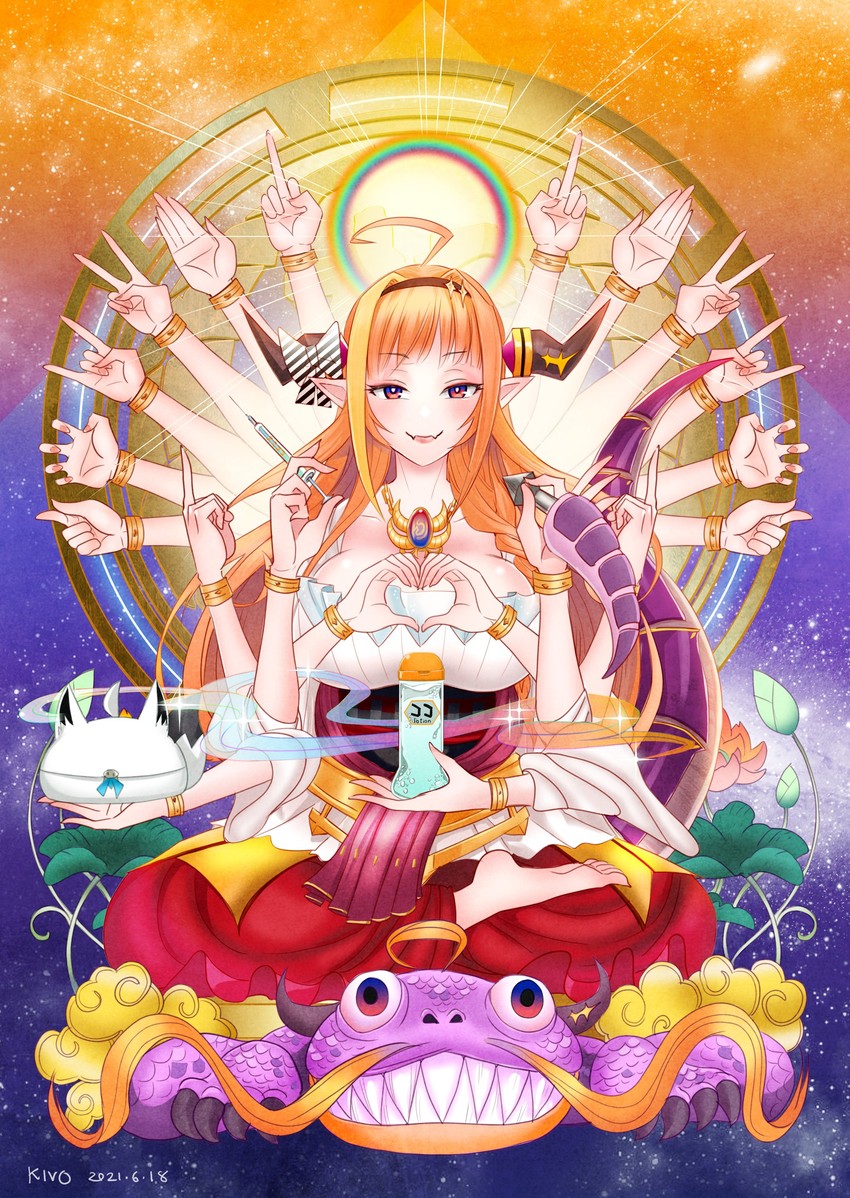 kiryu coco (hololive) drawn by kivo