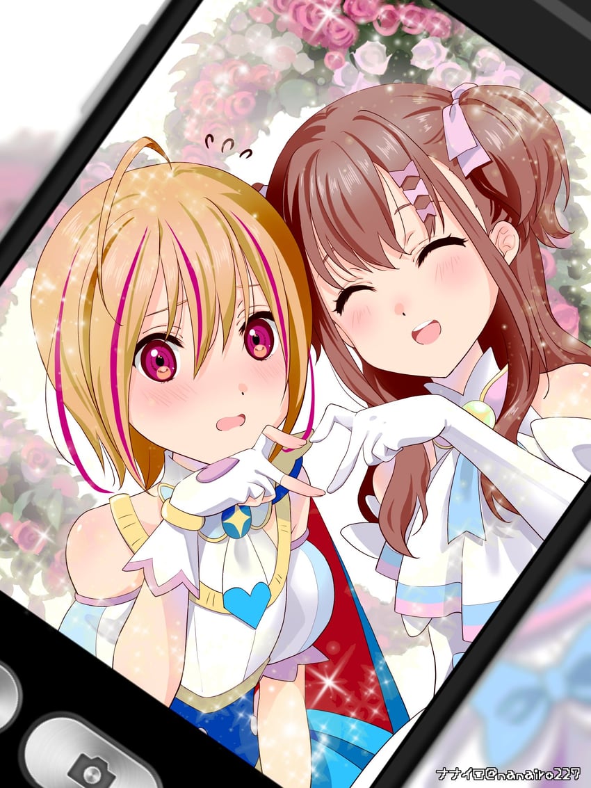 sera honoka and himuro mizuki (22/7) drawn by nanairo_(nanairo227)