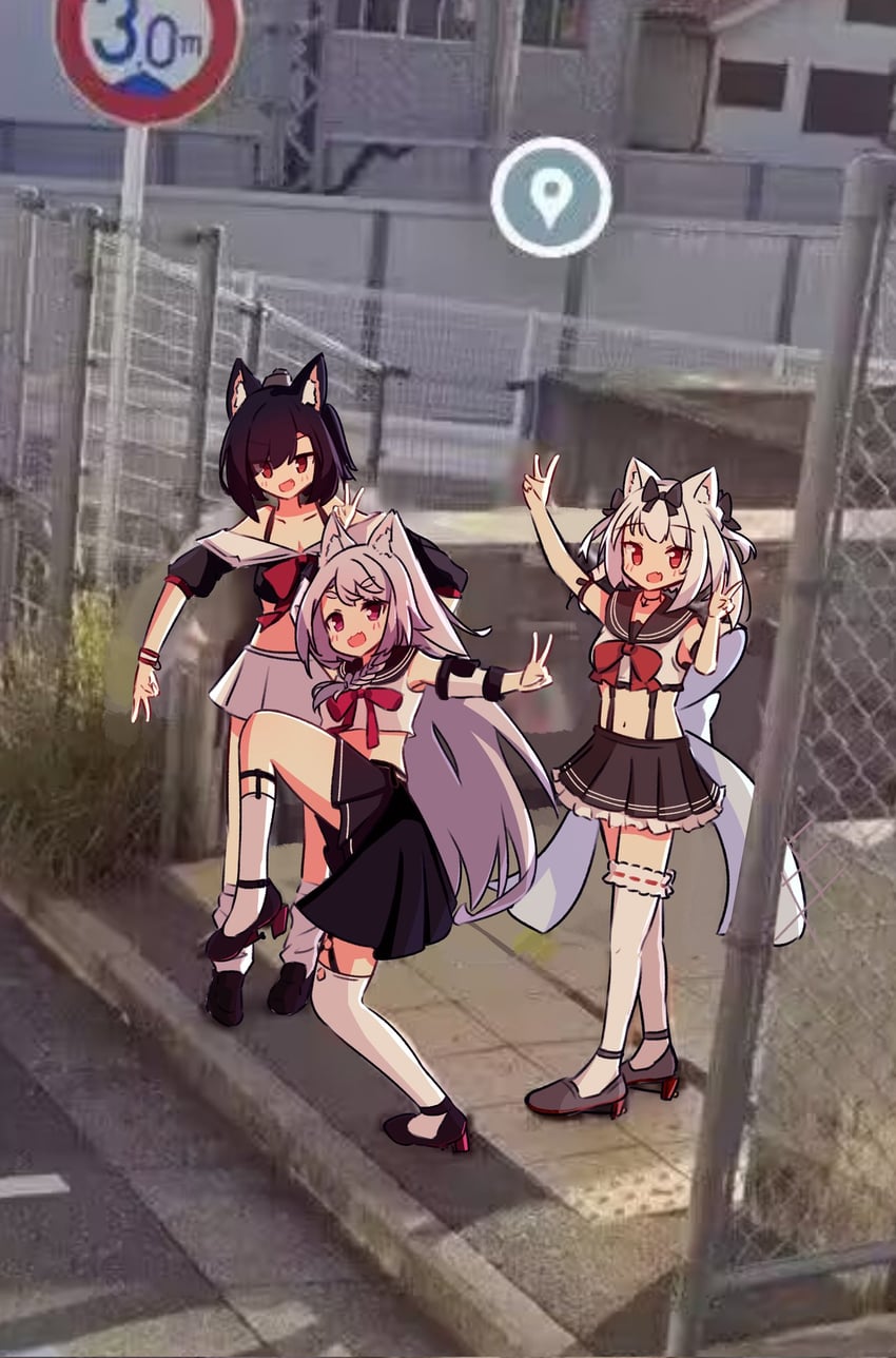 yuudachi, yukikaze, and shigure (azur lane) drawn by ph_painter
