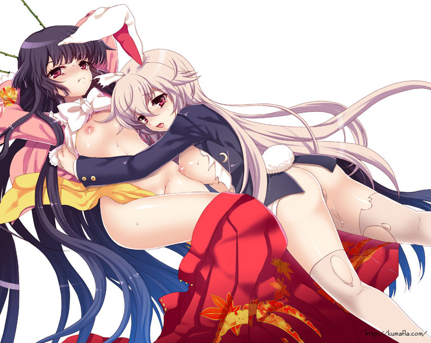 reisen udongein inaba and houraisan kaguya (touhou) drawn by kumao_mofumofu