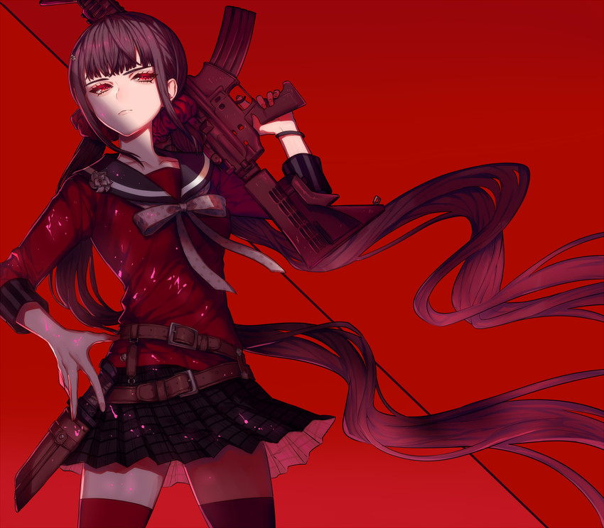 harukawa maki (danganronpa and 1 more) drawn by kogarashi_8