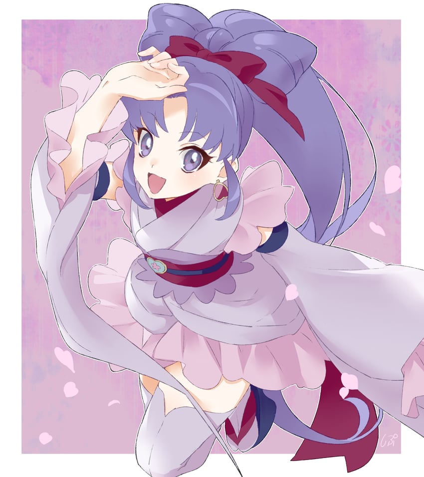 hikawa iona and cure fortune (precure and 1 more) drawn by shipu_(gassyumaron)