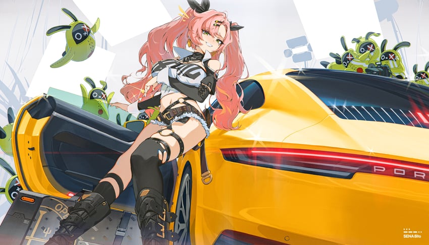 nicole demara and amillion (zenless zone zero) drawn by sena_8ito