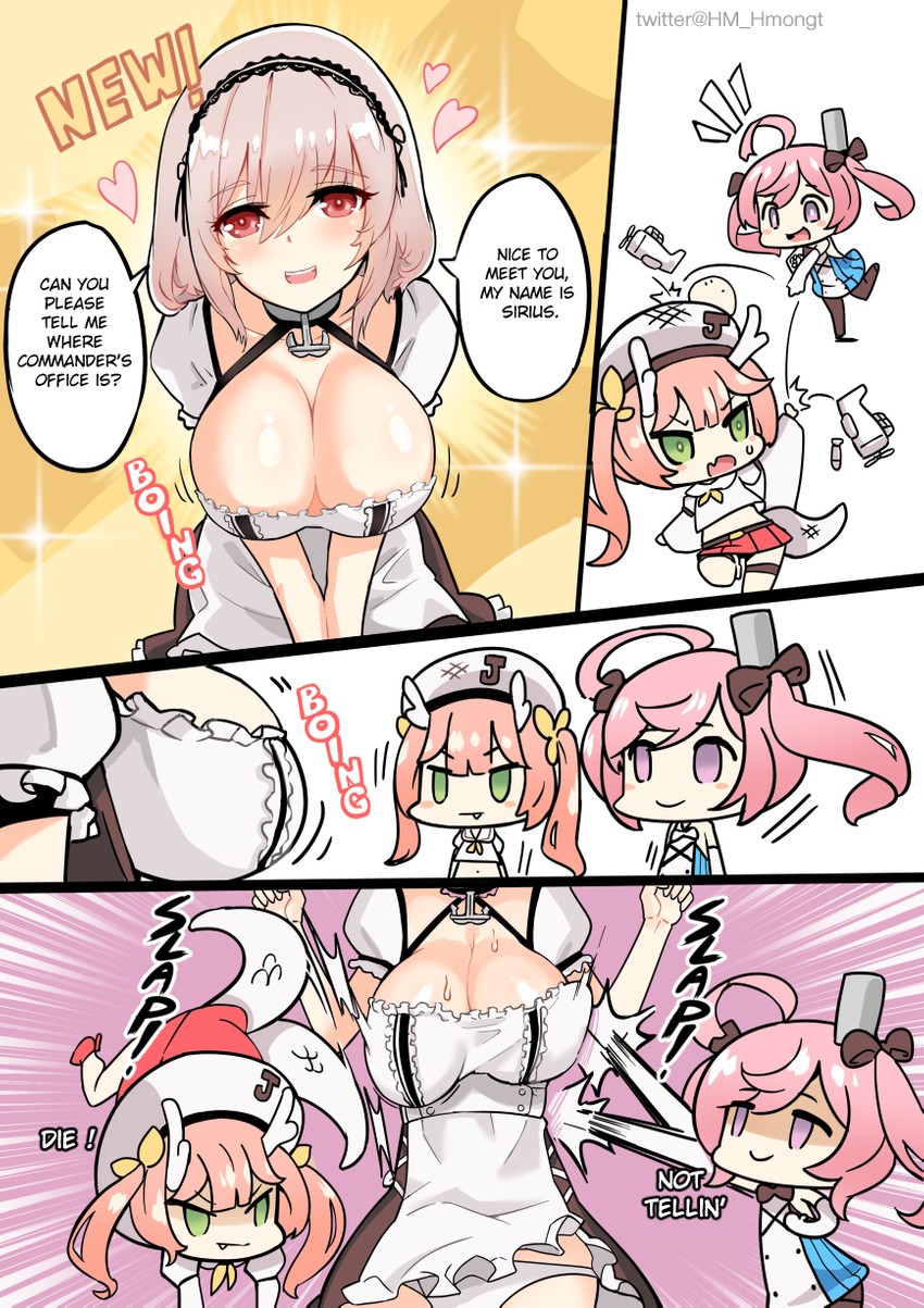 sirius, saratoga, and ryuujou (azur lane) drawn by hm_(hmongt)