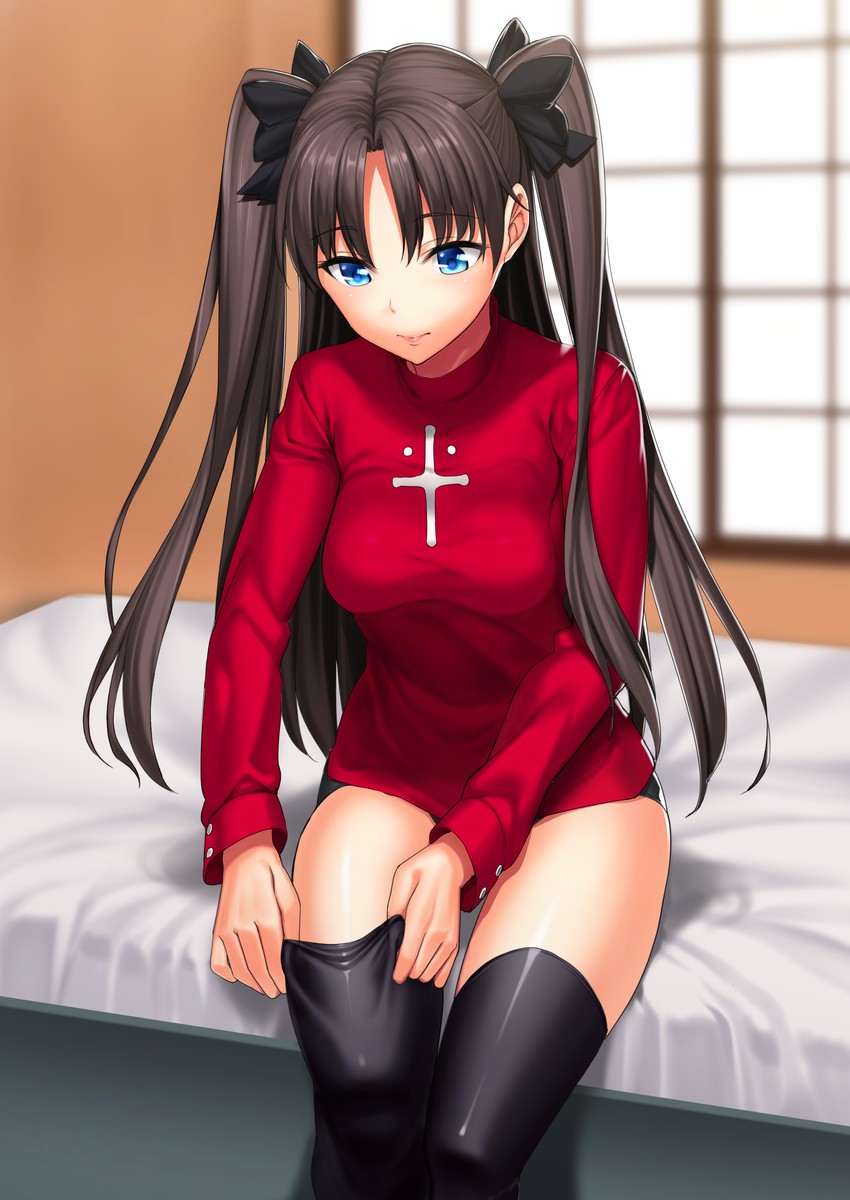 tohsaka rin (fate and 1 more) drawn by tel
