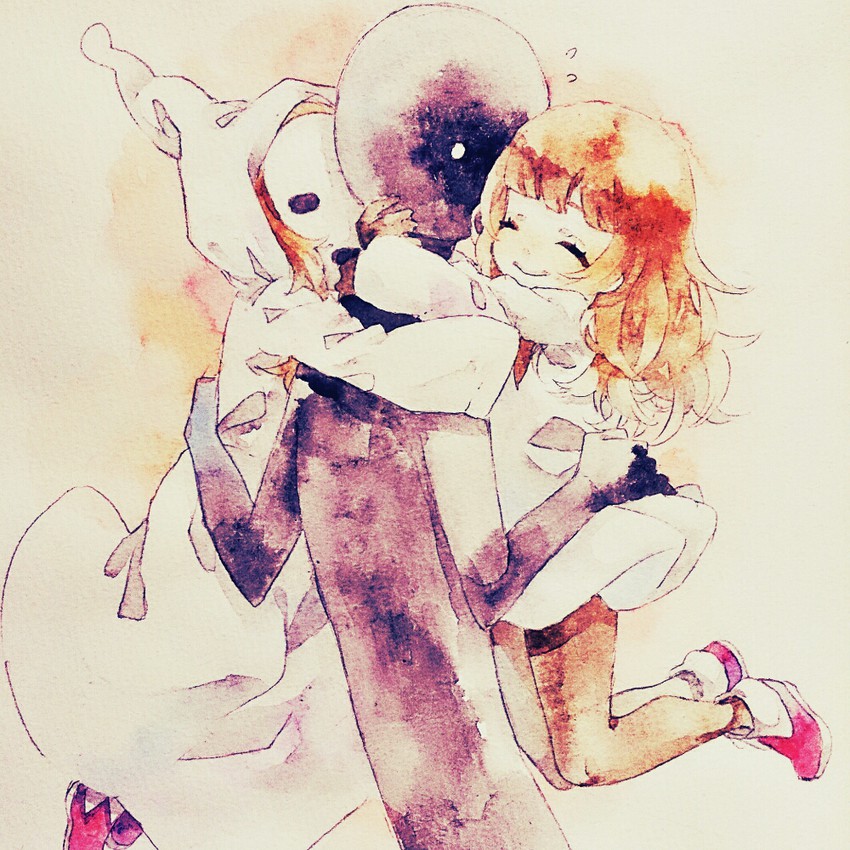 alice, deemo, and masked lady (deemo) drawn by mukai_nemui