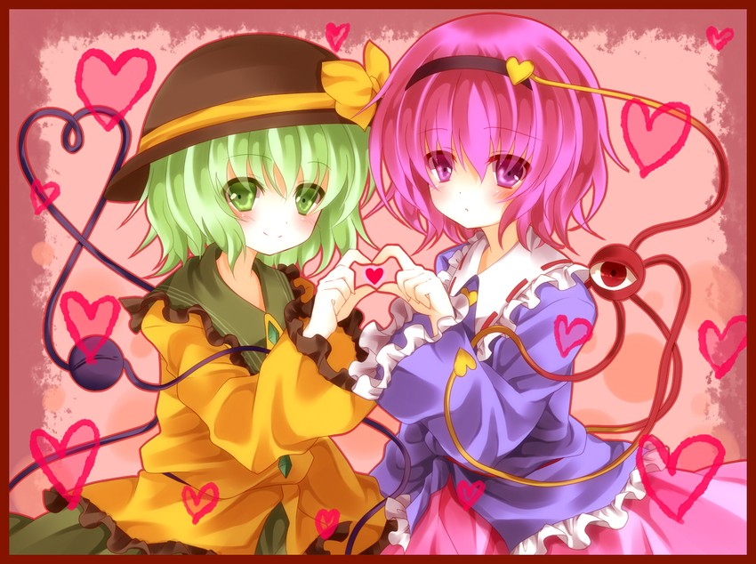 komeiji koishi and komeiji satori (touhou) drawn by mogu_(au1127)