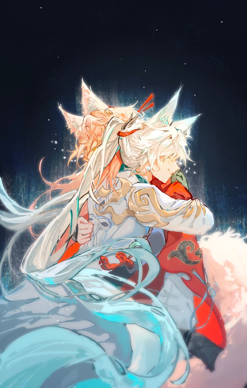 feixiao and jiaoqiu (honkai and 1 more) drawn by yvet114514