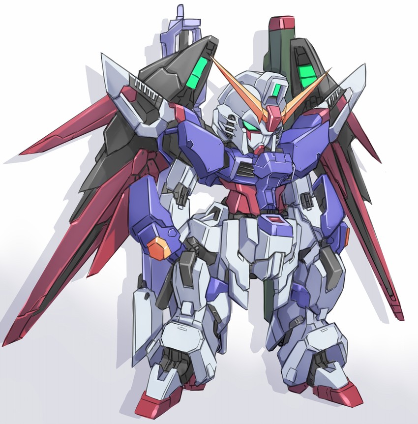destiny gundam (gundam and 3 more) drawn by karukan_(monjya)
