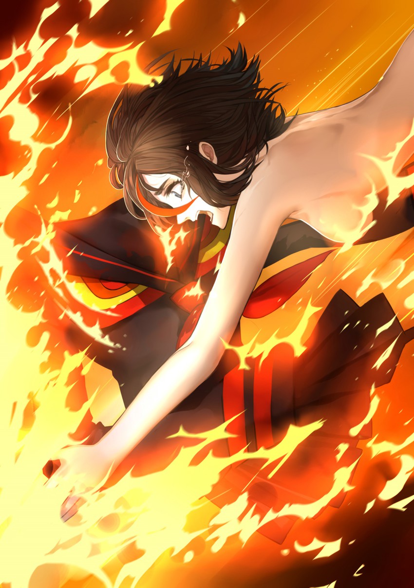 matoi ryuuko and senketsu (kill la kill) drawn by citemer