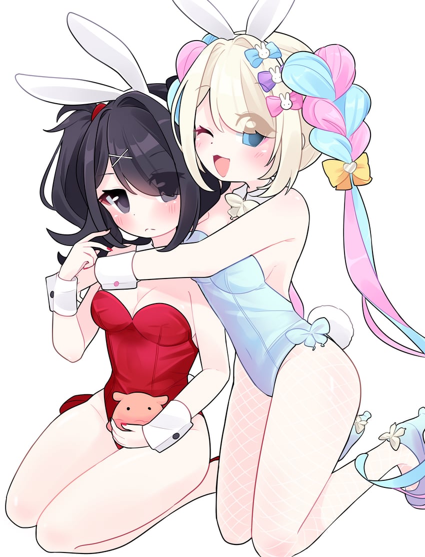 chouzetsusaikawa tenshi-chan and ame-chan (needy girl overdose) drawn by fraiisiemimi