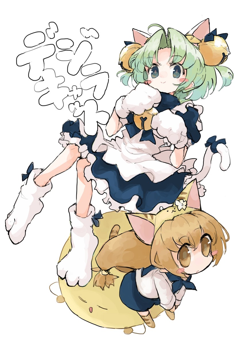 dejiko, puchiko, and gema (di gi charat) drawn by kasa_(hitori_sanka)