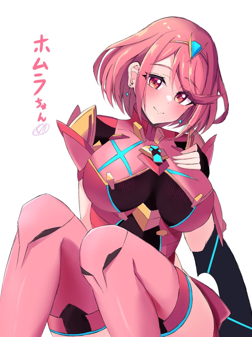 pyra (xenoblade chronicles and 1 more) drawn by kobayashi_macchan