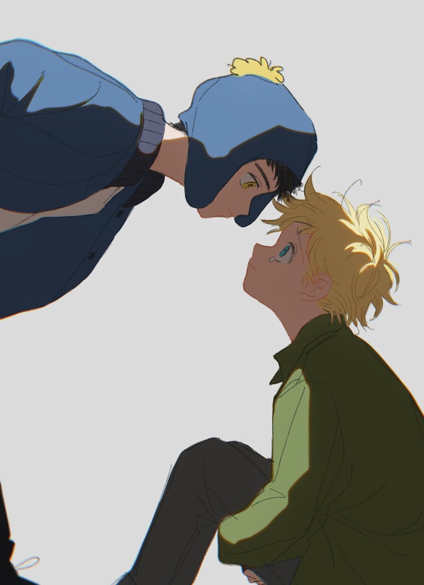 craig tucker and tweek tweak (south park) drawn by chunai_tuju