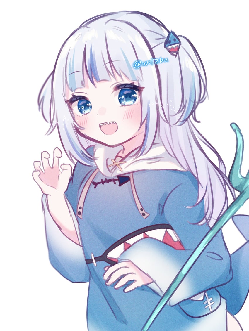 gawr gura (hololive and 1 more) drawn by ligh_xi