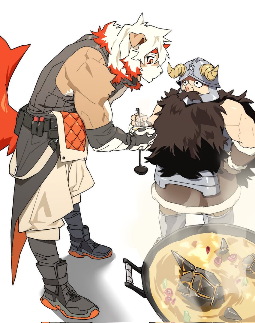 senshi, hung, and originium slug (arknights and 1 more) drawn by ju_neng_binggui