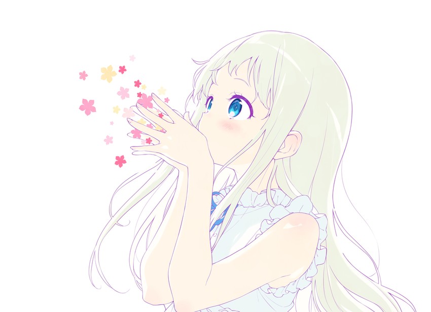 honma meiko (ano hi mita hana no namae wo bokutachi wa mada shiranai.) drawn by shnva