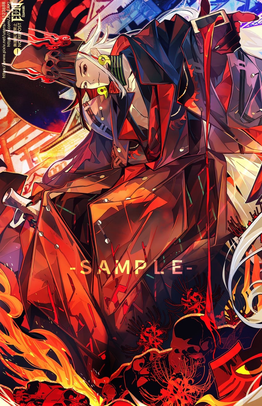 ashiya douman (fate and 1 more) drawn by eeju