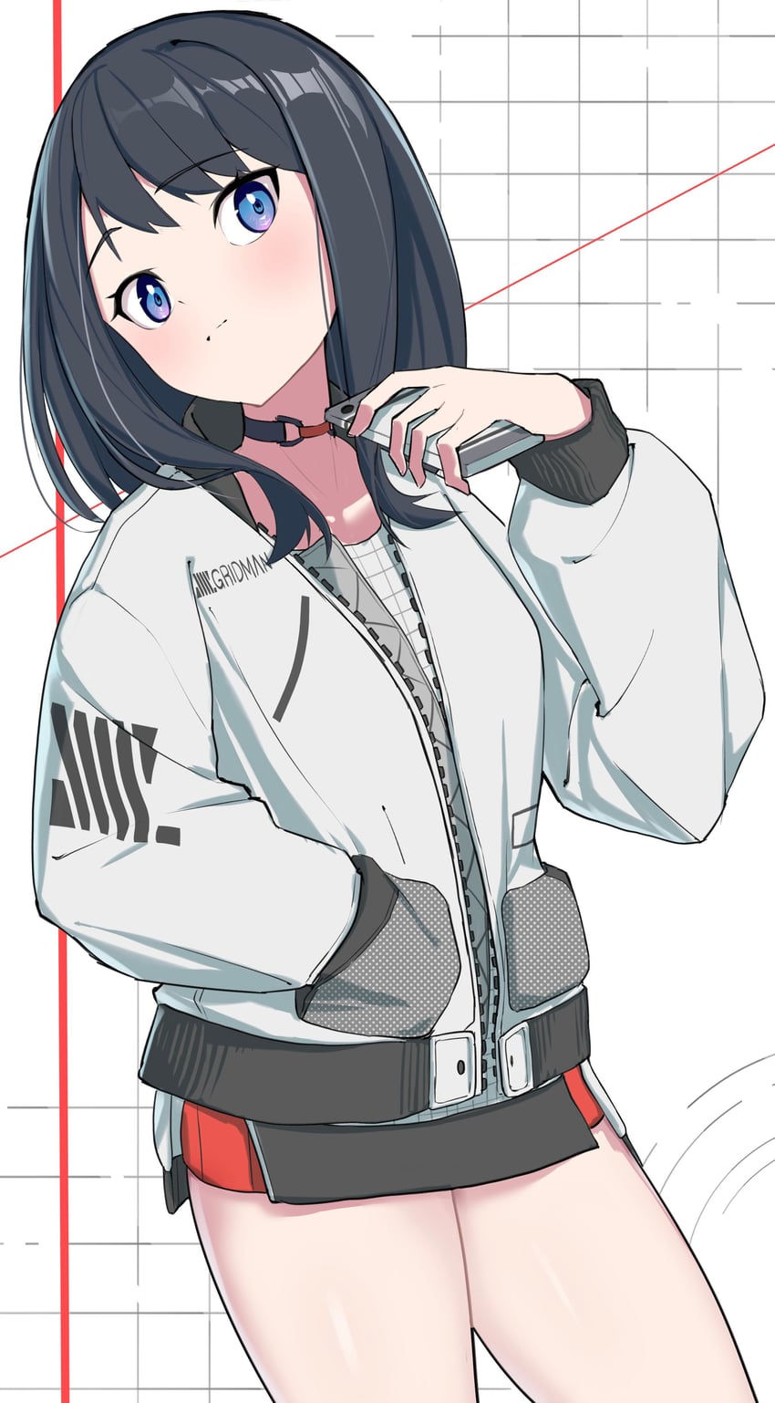 takarada rikka (gridman universe and 1 more) drawn by tappy_okamura