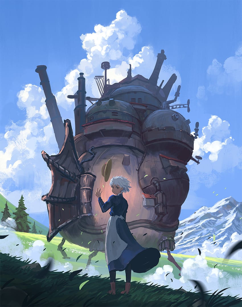 sophie hatter (studio ghibli and 1 more) drawn by vertigris