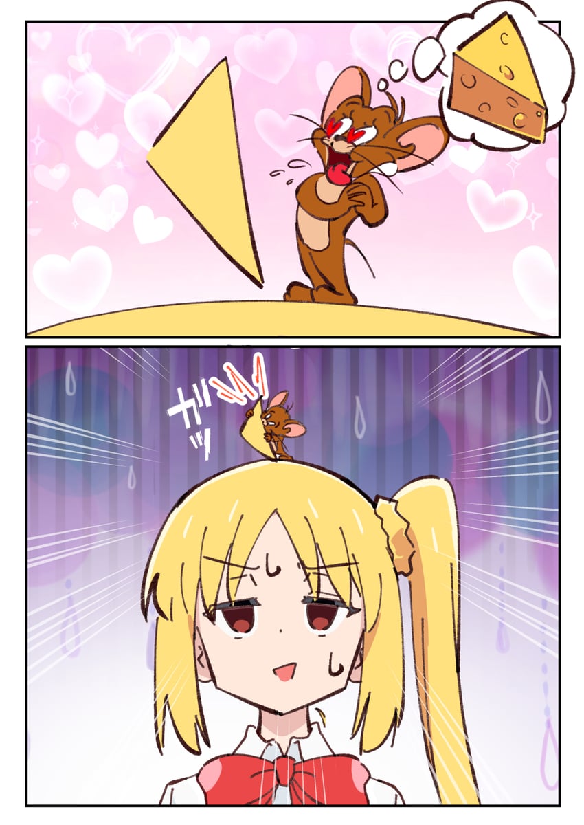ijichi nijika and jerry (bocchi the rock! and 1 more) drawn by h14_drawing