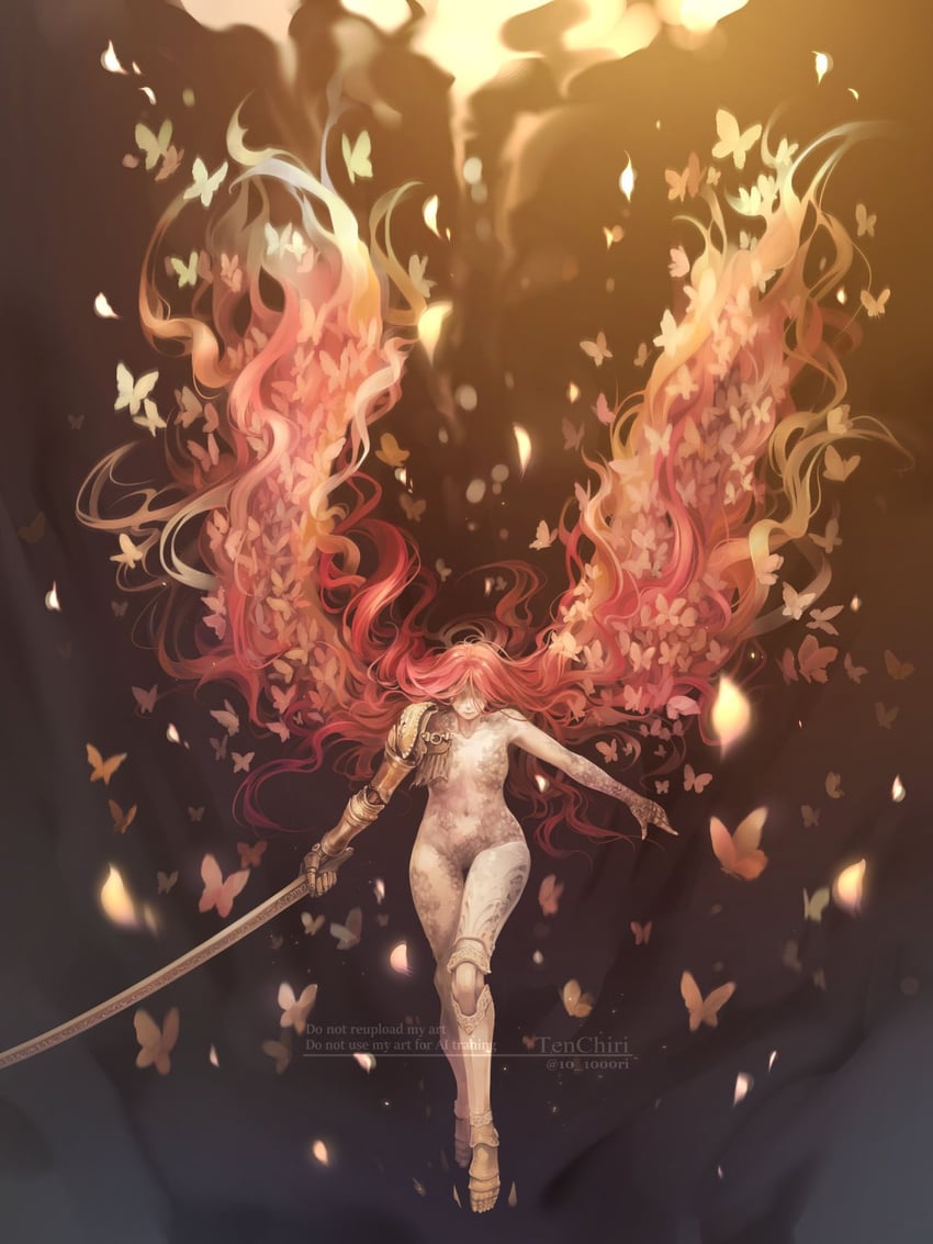 malenia blade of miquella and malenia goddess of rot (elden ring) drawn by 10_1000ri