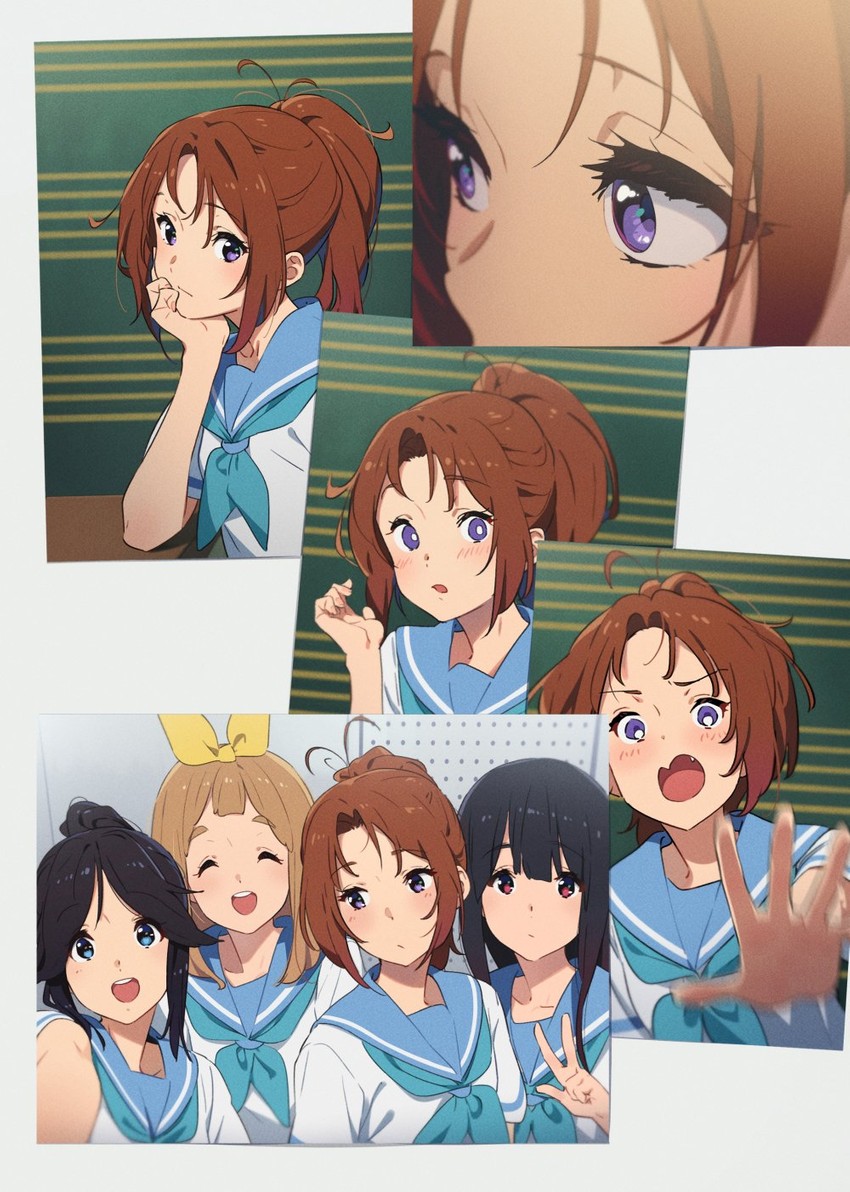 yoroizuka mizore, kasaki nozomi, nakagawa natsuki, and yoshikawa yuuko (hibike! euphonium) drawn by kamo_kamen