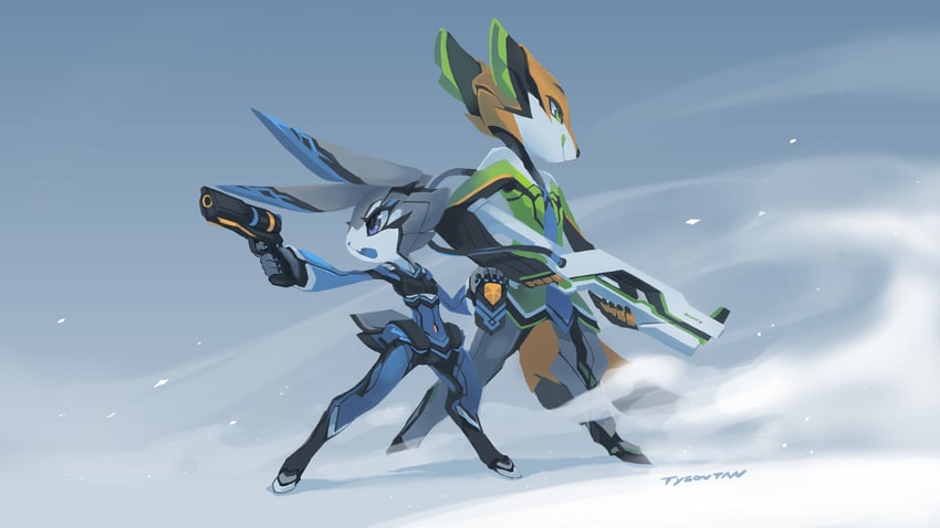 judy hopps and nick wilde (zootopia) drawn by tyson_tan