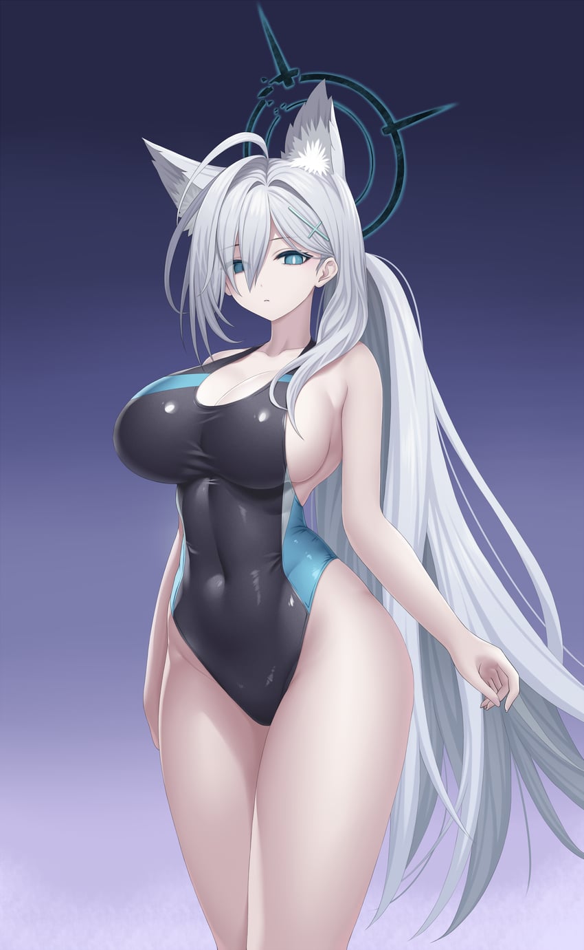 shiroko and shiroko terror (blue archive) drawn by asamura_hiori