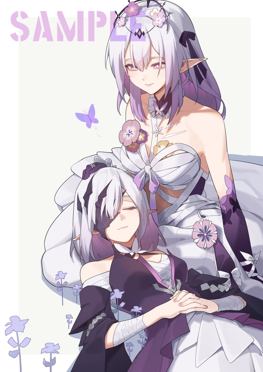 castorice and polyxia (honkai and 1 more) drawn by waxgourd