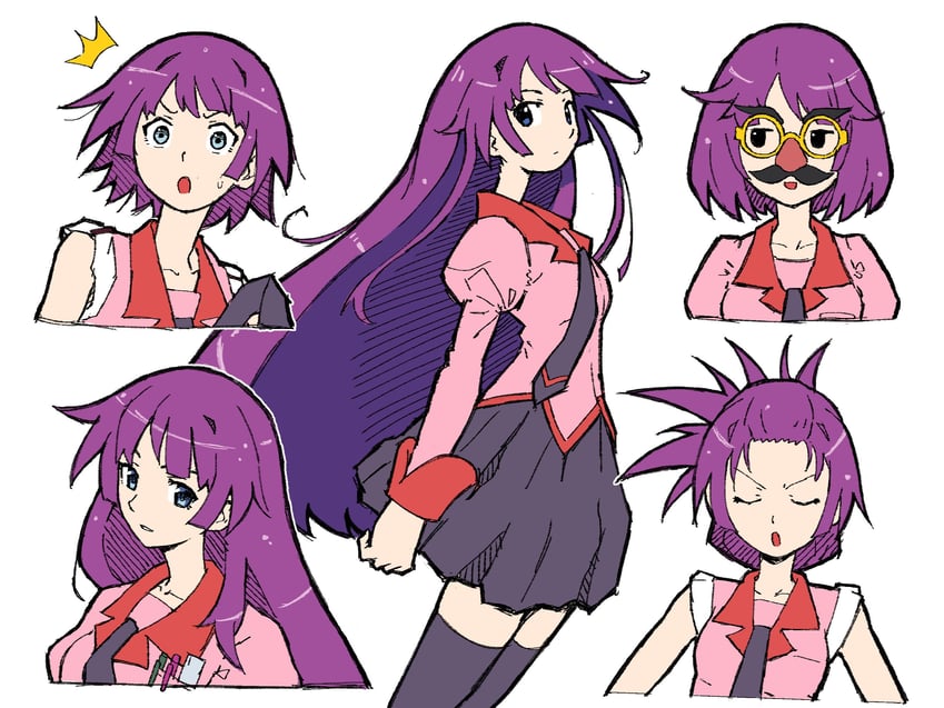 senjougahara hitagi (monogatari and 3 more) drawn by spdcooler