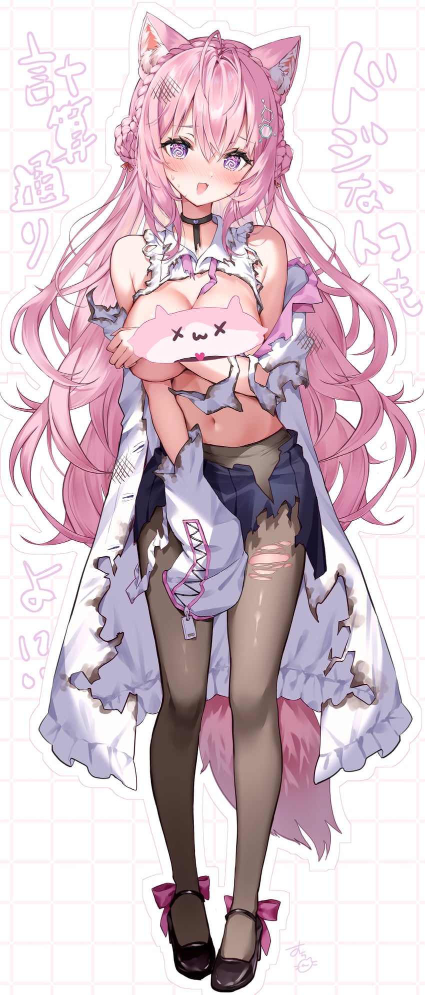 hakui koyori and kokoro (hololive) drawn by neru5