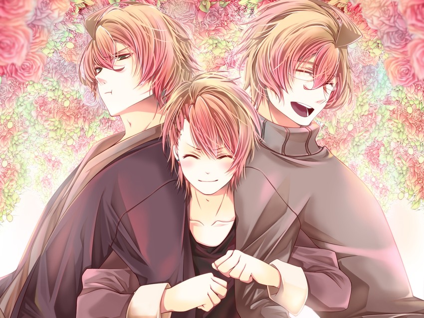 kurusu shou, shinomiya natsuki, and shinomiya satsuki (uta no prince-sama) drawn by re-doll